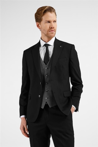 İmza Siyah Mono Yaka Kazayağı Desen 6 Drop Slim Fit Takım Elbise 1001255173 Siyah