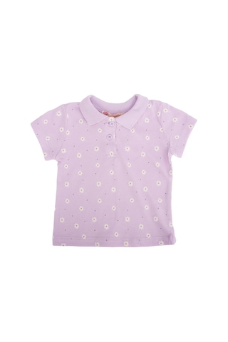 Bebelop Papatya Desenli Polo Yaka T-shirt 001