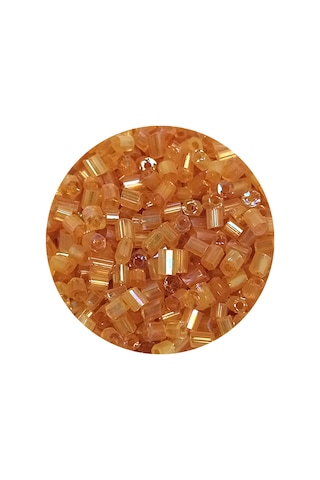 Kesme Cam Boncuk 2mm - 60 Gram - Şeffaf Altın - Bnc366