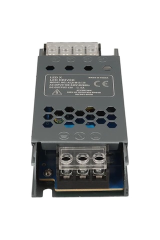 Ledx Aln-m12125 12 Volt 12.5 Amper 57x24x12mm Ultra Slim Metal Kasa Adaptör