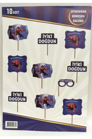 Özel Seri Fotoğraf Çekimi Çocuk Eğlencesi Alisilmadik Hediye Örümcek Adam Konuşma Balonu