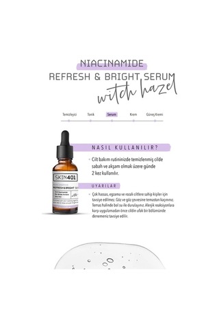 Skin401 Niacinamide Aydınlatıcı ve Canlandırıcı Serum 30 ML