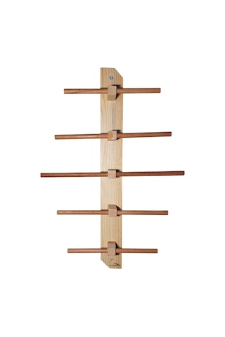 Doğal ahşap duvar takı askısı askılık organizer takı düzenleyici