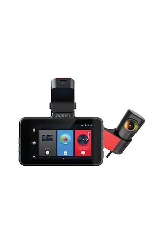 Everest Car15 3.0"ıps Ekran 1080p+720p 120 Açı G-sensor+wifi 64gb Tf Kartlı Araç Ön Ve Arka Kamera