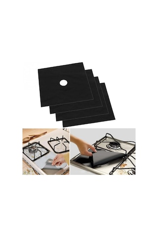Mucit Home 4'lü Ocak Örtüsü Ocak Koruyucu Kağıt Her Eve Lazım Ocak Temizlik Pedi