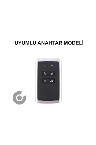 Renault Clio 5 Megane E-tech Austral Koleos Kadjar Captur Zoe Tpu Titan Gri Anahtar Kılıfı 1 Adet