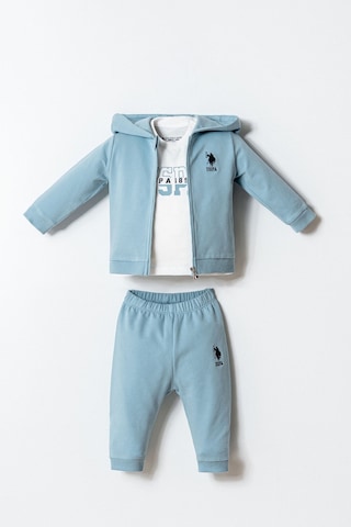 U.s. Polo Assn. Erkek Bebek Mavi 3lü Takım Mavi