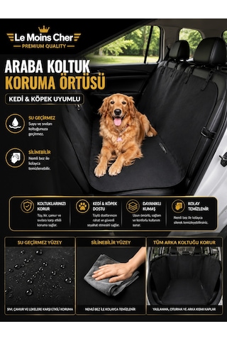 Volkswagen Cc Exclusive Araba Koltuk Koruma Örtüsü Su Geçirmez Kedi Köpek Kılıfı