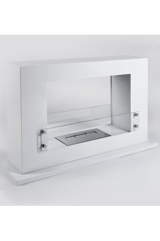 Rehome Korflame Supporto Bacasız Şömine Beyaz