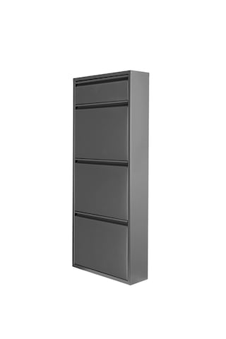 Kaser Metal 3'lü Ekstra Metal Ayakkabılık Antrasit