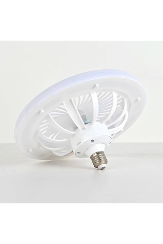 Maoyaya E27 Fan Işığı - Sessiz Tavan Fanı, 3 Renkli Karartma Aydınlatması Beyaz