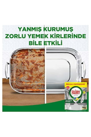Fairy Platinum Limon Kokulu Bulaşık Makinesi Deterjanı 72 Tablet