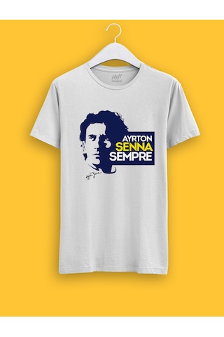 Fnbx Ayrton Senna Sempre T-shirt Beyaz
