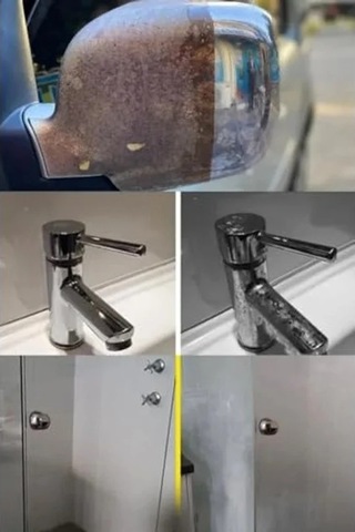 750 Ml İnox Krom Temizleyici Ve Armatür Parlatıcı, Duşakabin Kireç Giderici