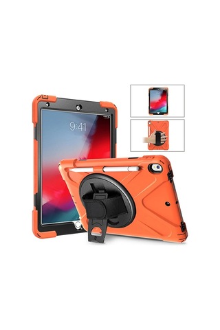 iPad Uyumlu  Pro 10.5 Air10.5 2019 Kalem Yerli Standlı Zırh Kılıf Shockproof Case- 5775 Diğer