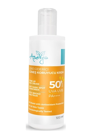 Aselya Akneye Eğilimli Ciltler için Leke Karşıtı Güneş Kremi SPF50+ 100 ML