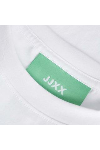 Jjxx Andrea Loose Ss Cropped Kadın Beyaz Tişört