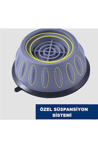 Beyaz Eşya Çamaşır Makinesi Titreşim Önleyici Vantuzlu Ayak 4Adet - 556611290