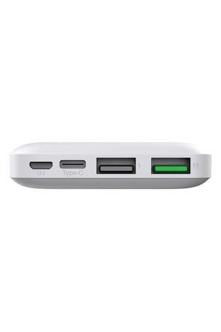Polosmart Pbs123 10.000 Mah 1 Type-c 2 Usb Çıkışlı Taşınabilir Şarj Cihazı Powerbank Beyaz