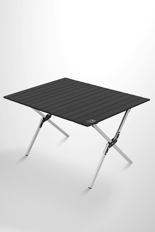 Box&box Alüminyum, Katlanabilir Kamp Ve Piknik Masası, Omuz Askılı Taşıma Çantasıyla, Large, Siyah Siyah