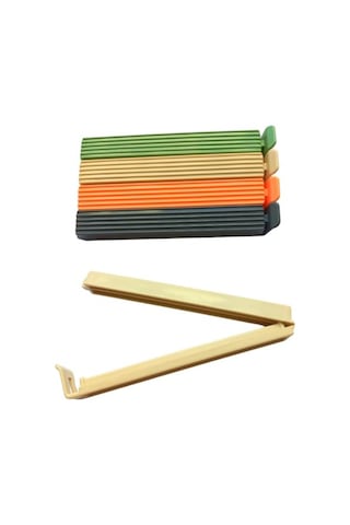 12'li Çok Renkli Pratik Poşet Klipsi, Paket, Ambalaj, Torba, Çanta Kapatıcı Plastik Kilidi, Mandalı 12'li Karış Diğer