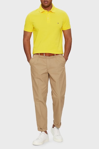 Tommy Hilfiger Polo Yaka Pike Erkek T-shirt Sarı