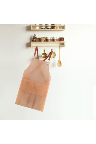 Suntek Magideal Pişirme Önlüğü Şef Barbekü Yağ Pembe-uzun-cep