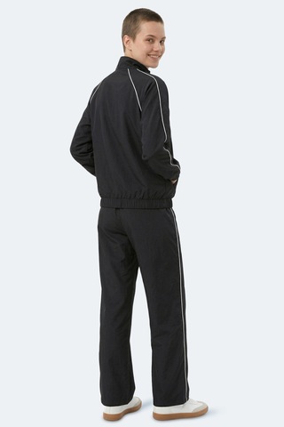 Slazenger Revel Kadın Dik Yaka Fermuarlı Siyah Eşofman Takımı