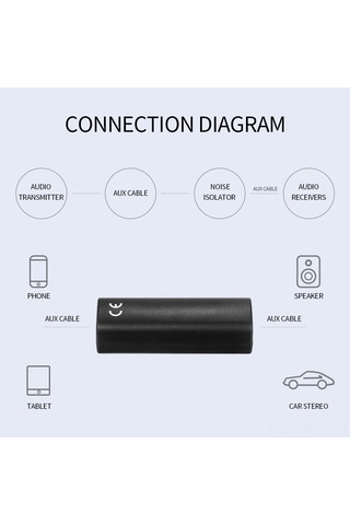 Maiyame Araç Ses Gürültü Engelleyici 3.5mm Aux, Toprak Döngüsü Izolatörü, Otomobil Hoparlörü Temiz Ses Filtresi