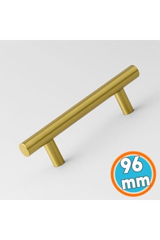 Mobilya Mutfak Çekmece Dolap Dolabı Kulbu Kulpu Kulpları 96 Mm - 9.6 Cm Gold Altın Metal 5 Adet Çok Renkli