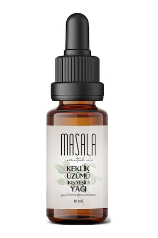 Masala Keklik Üzümü Yağı 10 ML - Kış Yeşili (Wintergreen Essential Oil)