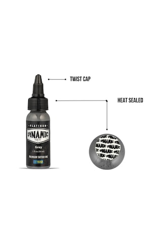 Dynamic Platinum Tattoo Ink Grey