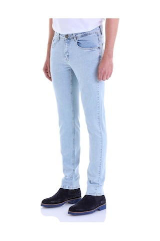 Hatemoğlu Slim Fit Düz Düşük Bel Kot Pantolon Açık Mavi