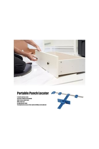 Besthome1 Hassas Delme Aparatı Matkap Kılavuzu İle Çekmece Ve Kapı Kolları Ayarlanabilir Portatif Konumlandırma Aparatı