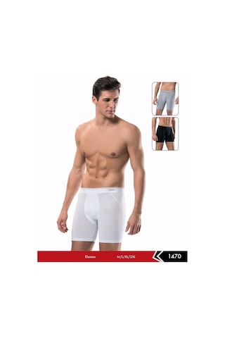 6 Adet Erdem 1470 Erkek Likralı Uzun Boxer