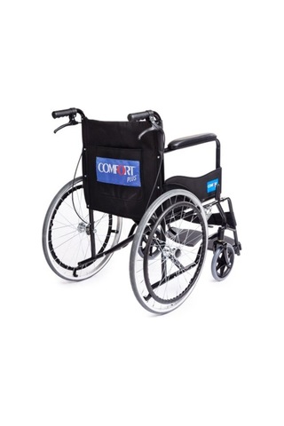 Ky809bj Siyah Kumaş Standart Transfer Refakatçı Frenli Tekerlekli Sandalye