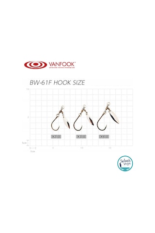 Vanfook Willow Blade Bw-61F Fusso Black 2/0 (1+2 Iğne)