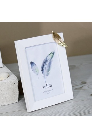 Crearthome 13x18 Yapraklı Çerçeve Beyaz Altın Scrv 124bya84rs