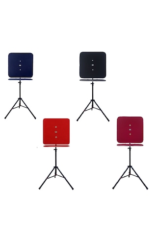 Raf Düzenekli Tripod Ayaklı Kare Dart Arkalık. Siyah