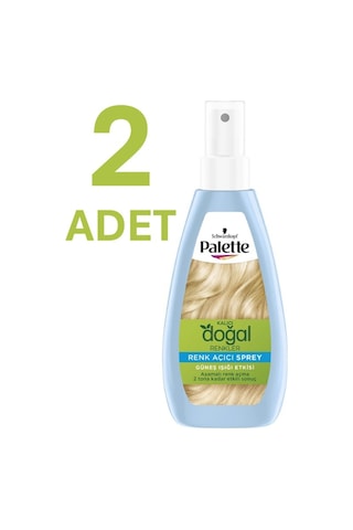 Palette Kalıcı Doğal Renkler Renk Açıcı Sprey 2'li + Gliss Tarak