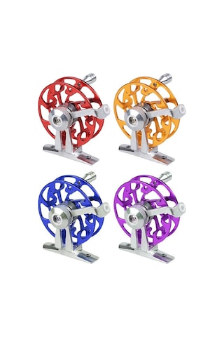 Buz Balıkçılığı Sal Olta Makinesi, Taban İle Tüm Metal İçi Boş Olta Makine, 65mm Altın