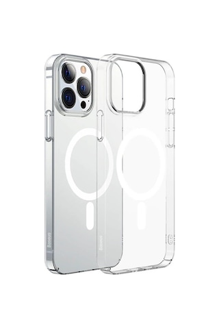 Baseus Crystal İphone 13 Pro Magsafe Silikon Kılıf + Tempered Ekran Koruyucu Set- 5775