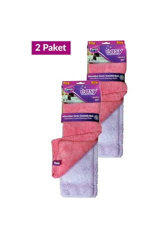 Easy Mikrofiber Temizlik Bezi 2' Li Paket İkili Set Gri