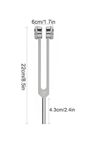 Dianziye 128hz Gümüş Tunning Fork: Zihinsel Ve Beden Dengesi İçin Doğal İyileştirici, Meditasyon Ve Yoga Yardımcısı