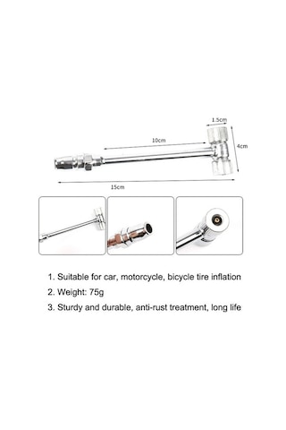 Novahub Araba Çekici, T Tipi, Hava Nozulu Lastik