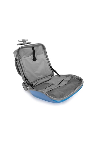 Çocuk Seyahat Valizi, Oturaklı, 35l Kabin Boyu, Renkli Ve Eğlenceli, Tucklebery Kids Mavi Mavi