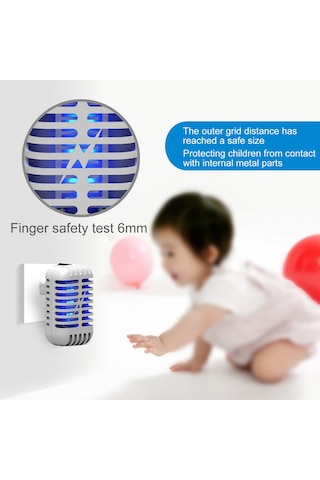 Yaleker Beyaz Evcil Uv Işıklı Elektrikli Mus Derici - Sessiz Çalışma, Güvenli Kafes, 110v-240v İngiliz Standardı Beyaz