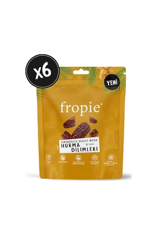 Fropie Çekirdeksiz Hurma Dilimleri - Deglet Noor 6 x 75 G