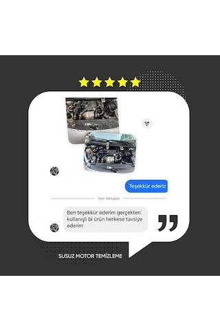 Susuz Motor Temizleme Spreyi 500 Ml + Çok Amaçlı Temizleyici Köpük 500 Ml