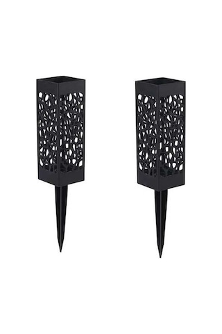 Pazly Zarif Siyah Vazolu Set, Dayanıklı Abs Plastik Mezar Geeroyoo 2'li - Qw